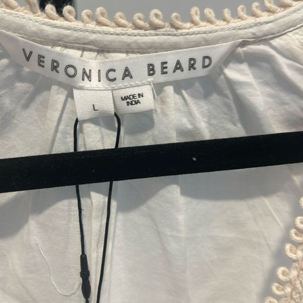 Veronica Beard Payton embroidered cotton dress - Picture 3 of 5